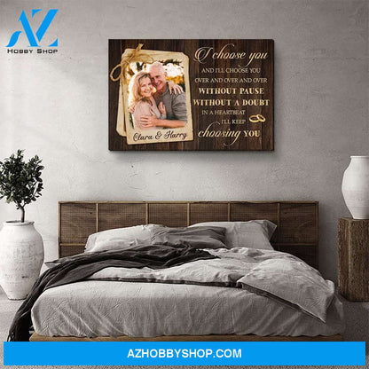 In A Heartbeat - Personalized Custom Photo Canvas