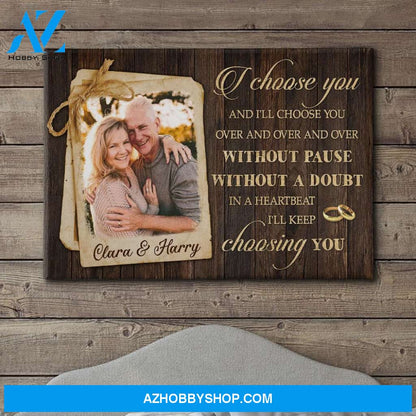 In A Heartbeat - Personalized Custom Photo Canvas