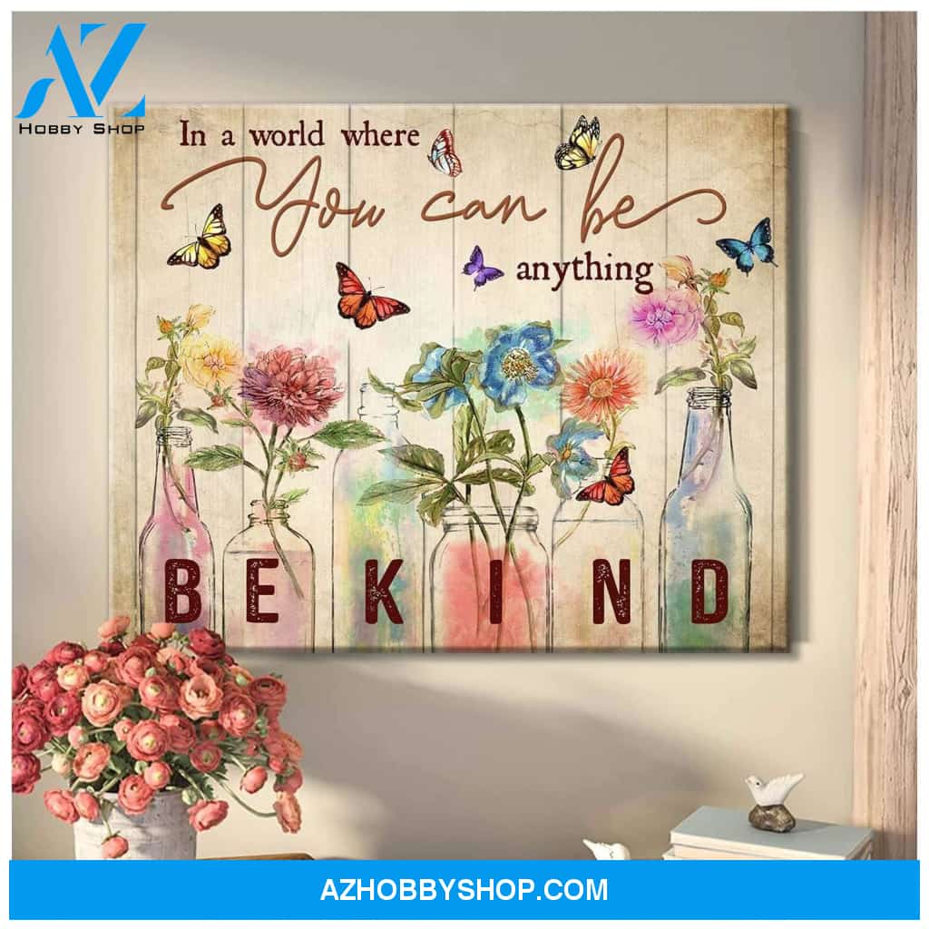 In A World Butterfly Wall Art Canvas
