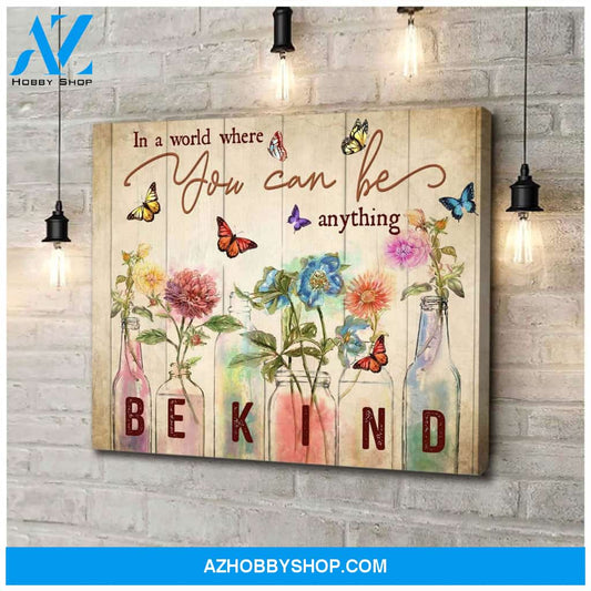 Zalooo In A World Butterfly Wall Art Canvas