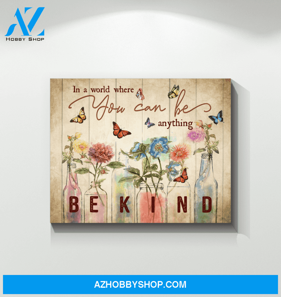 Zalooo In A World Butterfly Wall Art Canvas