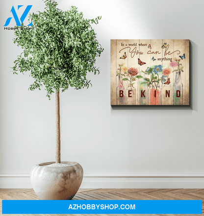 Zalooo In A World Butterfly Wall Art Canvas
