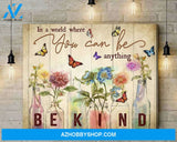 In A World Butterfly Wall Art Canvas