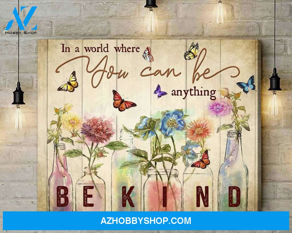 Zalooo In A World Butterfly Wall Art Canvas