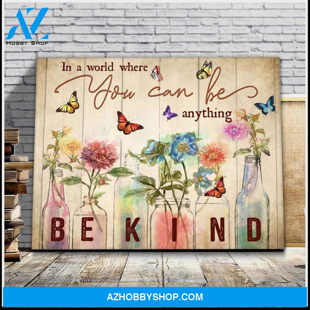 Zalooo In A World Butterfly Wall Art Canvas