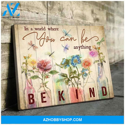 In A World Dragonfly Wall Art Canvas