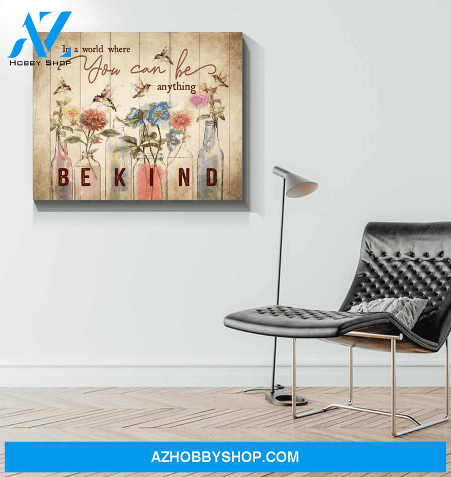 In A World Hummingbird Wall Art Canvas