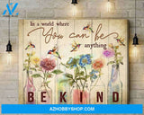 In A World Hummingbird Wall Art Canvas