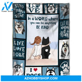 In a World Where You Can Be Anything Be Kind,Fleece Blanket.Gift For People Family Home Decor Bedding Couch Sofa Soft and Comfy Cozy