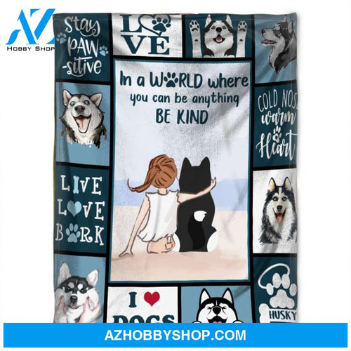 In a World Where You Can Be Anything Be Kind,Fleece Blanket.Gift For People Family Home Decor Bedding Couch Sofa Soft and Comfy Cozy
