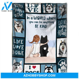 In a World Where You Can Be Anything Be Kind,Fleece Blanket.Gift For People Family Home Decor Bedding Couch Sofa Soft and Comfy Cozy