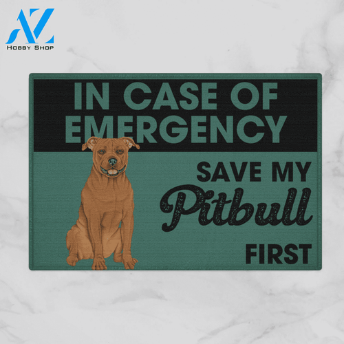 In Case Of Emergency PB Doormat, Gift For Dog lovers, Welcome Mat Housewarming Gift Home Decor Funny Doormat Gift For Family Friend