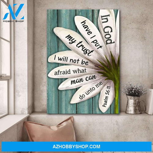 In God have I put my trust - Jesus Portrait Canvas Prints - Wall Art