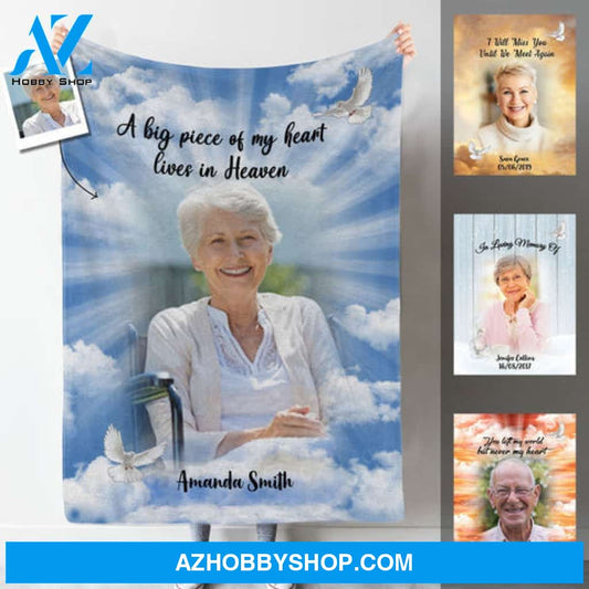 In Loving Memories Custom Photo Blanket Memorial