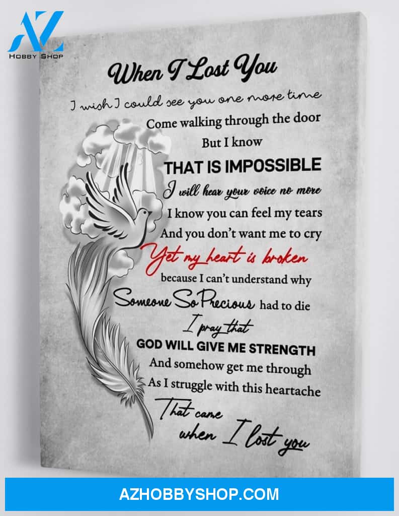 In Loving Memories - Memorial Framed Canvas Gift LL002
