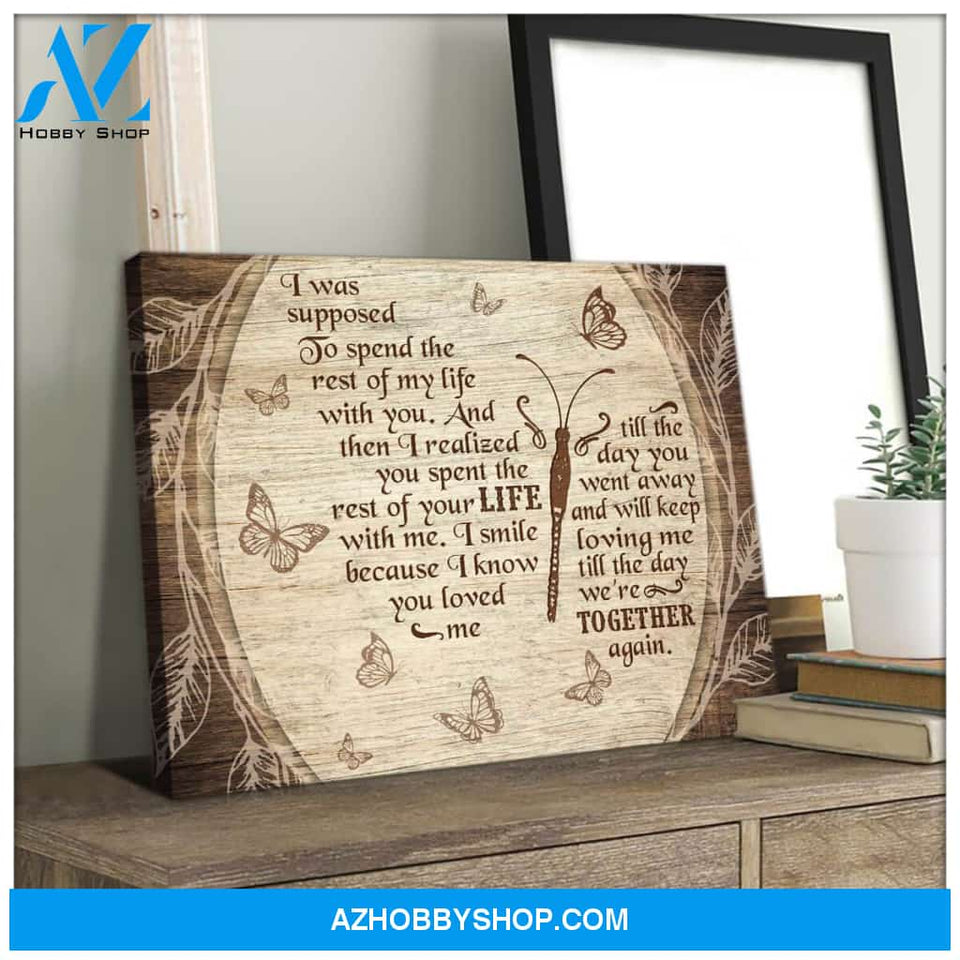 In Loving Memory Butterfly Canvas Wall Art Decor