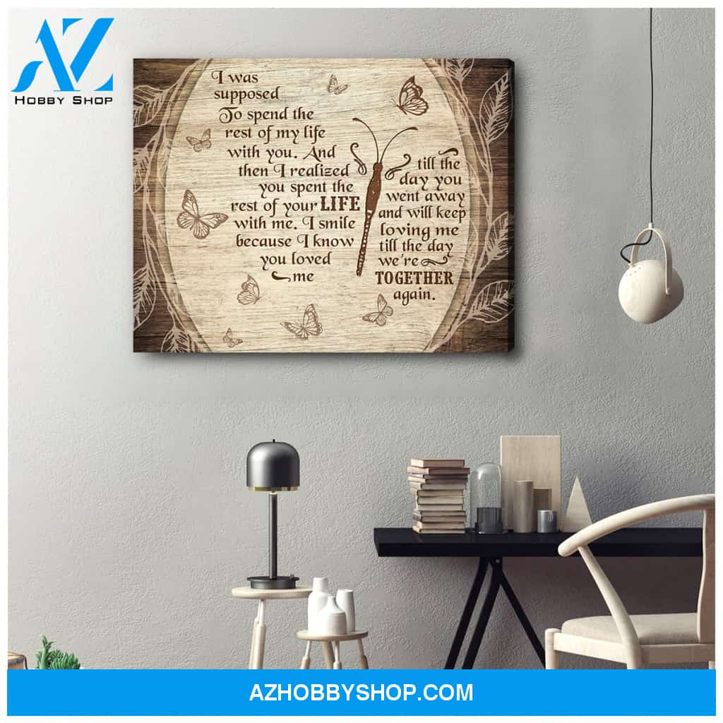 Eviral Store In Loving Memory Butterfly Canvas Wall Art Decor – Butterfly Canvas Print Wall Art
