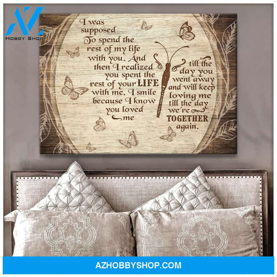 Eviral Store In Loving Memory Butterfly Canvas Wall Art Decor – Butterfly Canvas Print Wall Art