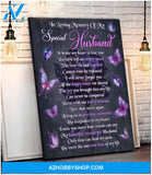 Zalooo In Loving Memory Butterfly Wall Art Canvas