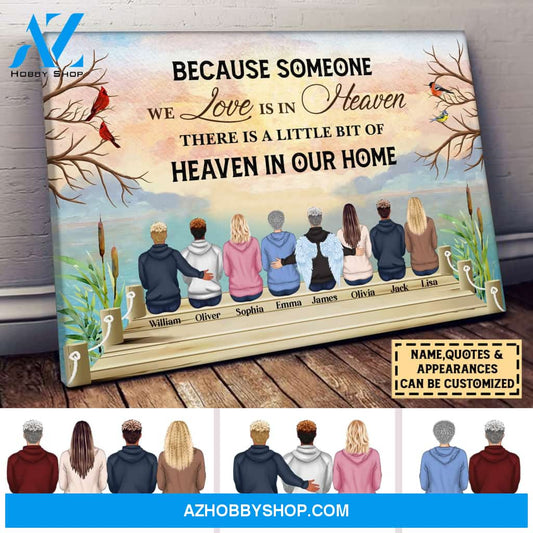 In Loving Memory, Memorial Gift, Personalized Canvas Poster
