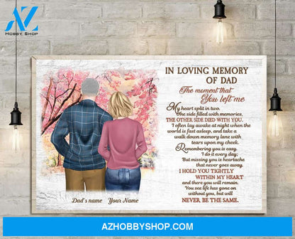 In Loving Memory Of Dad Canvas & Poster
