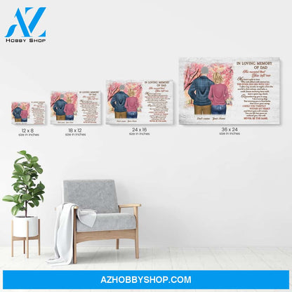 In Loving Memory Of Dad Canvas & Poster