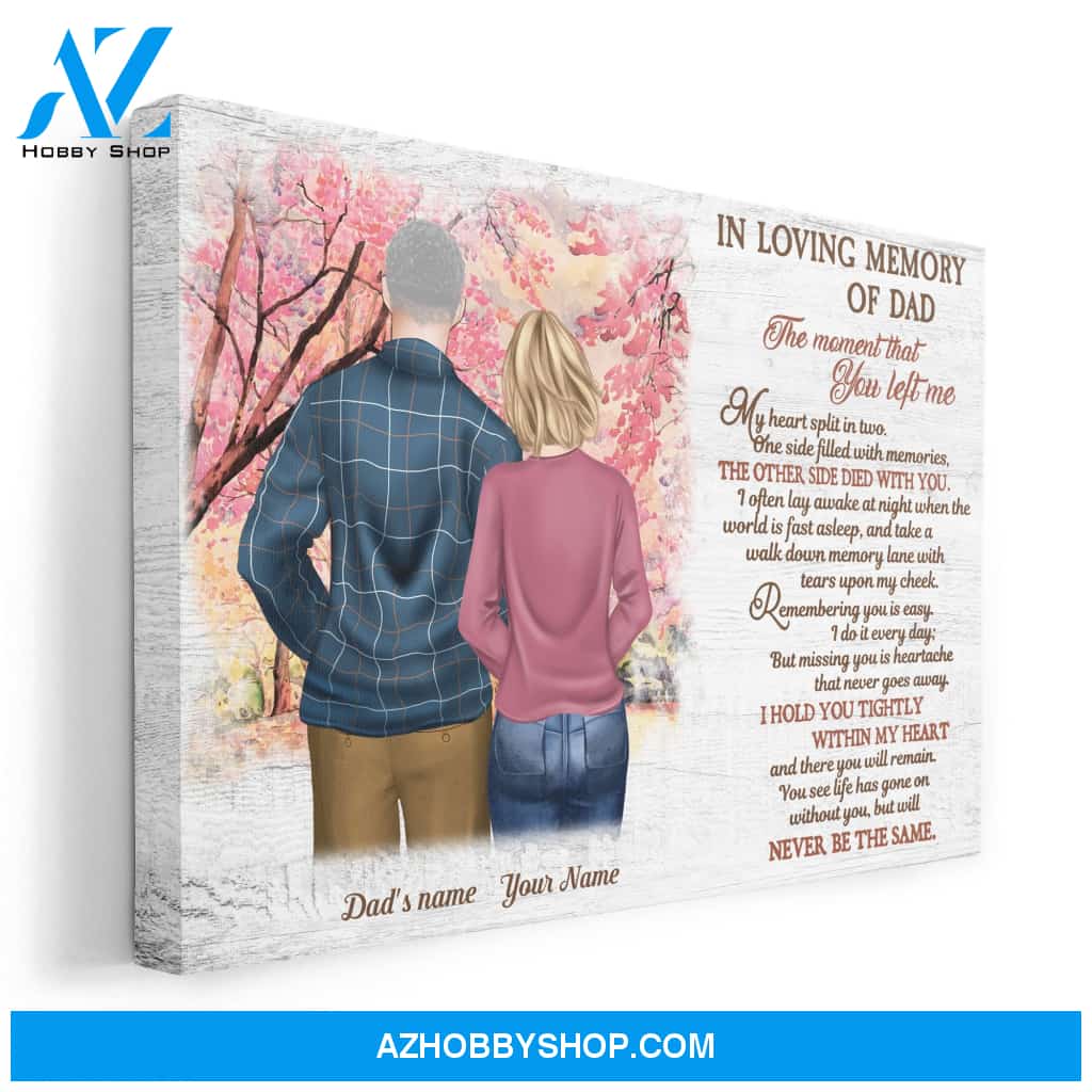 In Loving Memory Of Dad Canvas & Poster