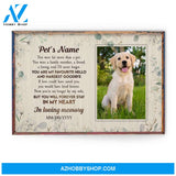 In Loving Memory Poster Dog Cat You Are My Favourite Hello And Hardest Goodbye, Dog, Cat Custom Poster/Canvas, Gift For Dog Lovers, Cat Lovers