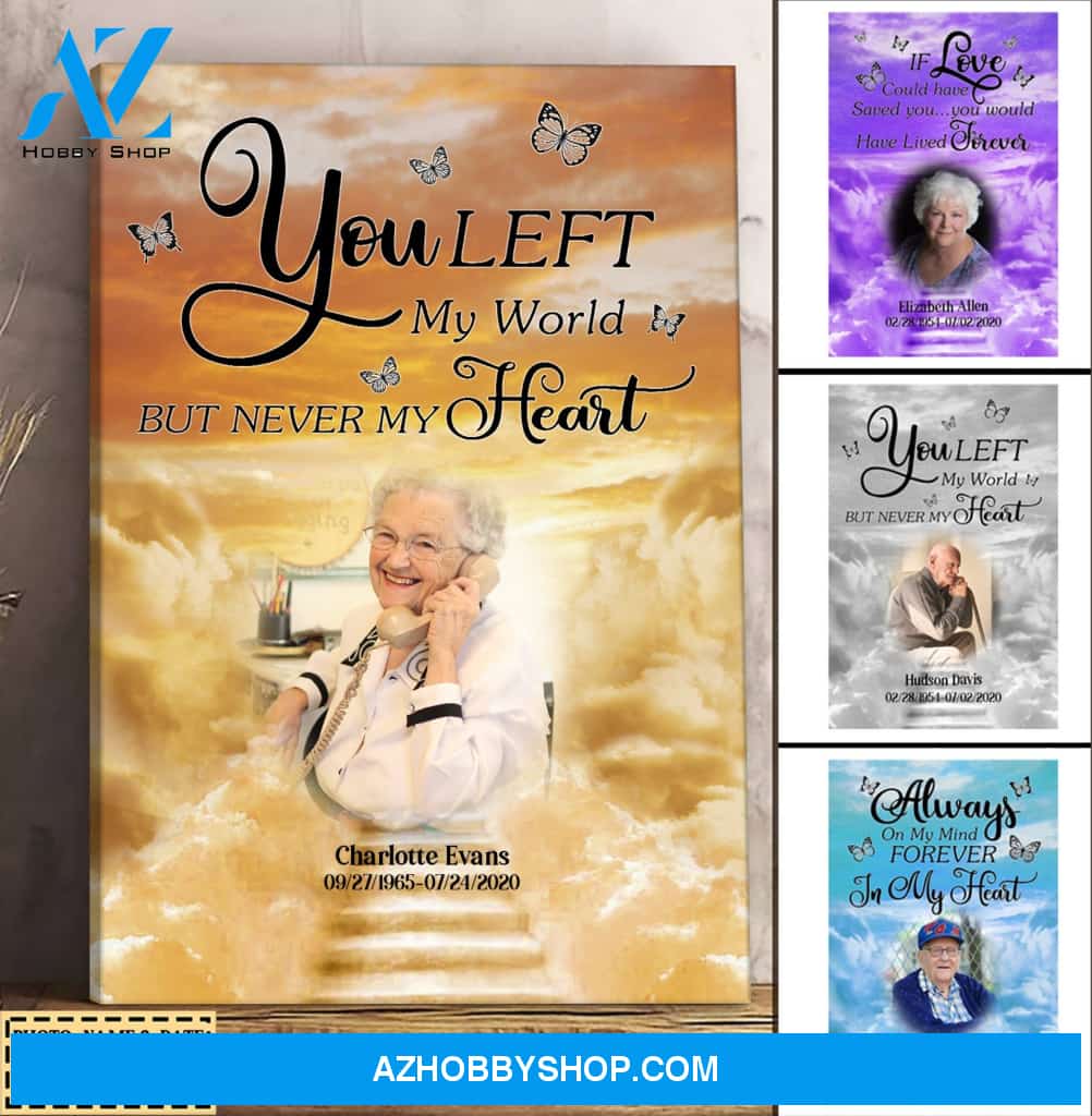 In Loving Memory, Upload Photo Personalized Canvas