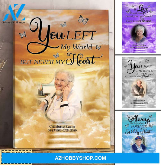 In Loving Memory, Upload Photo Personalized Canvas
