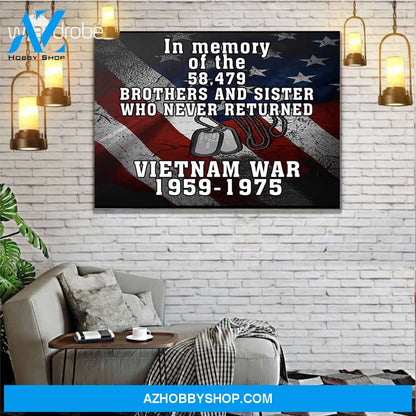 In Memory Canvas Prints Wall Art - Matte Canvas