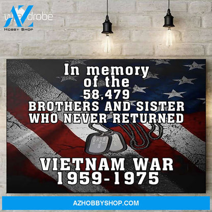 In Memory Canvas Prints Wall Art - Matte Canvas