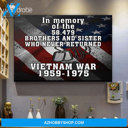 In Memory Canvas Prints Wall Art - Matte Canvas