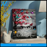 Zalooo In My Heart Butterfly Wall Art Canvas