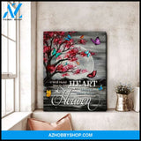 Zalooo In My Heart Butterfly Wall Art Canvas