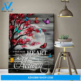 Zalooo In My Heart Butterfly Wall Art Canvas