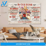 In Our Home Always Be Honest Canvas Gift For Family