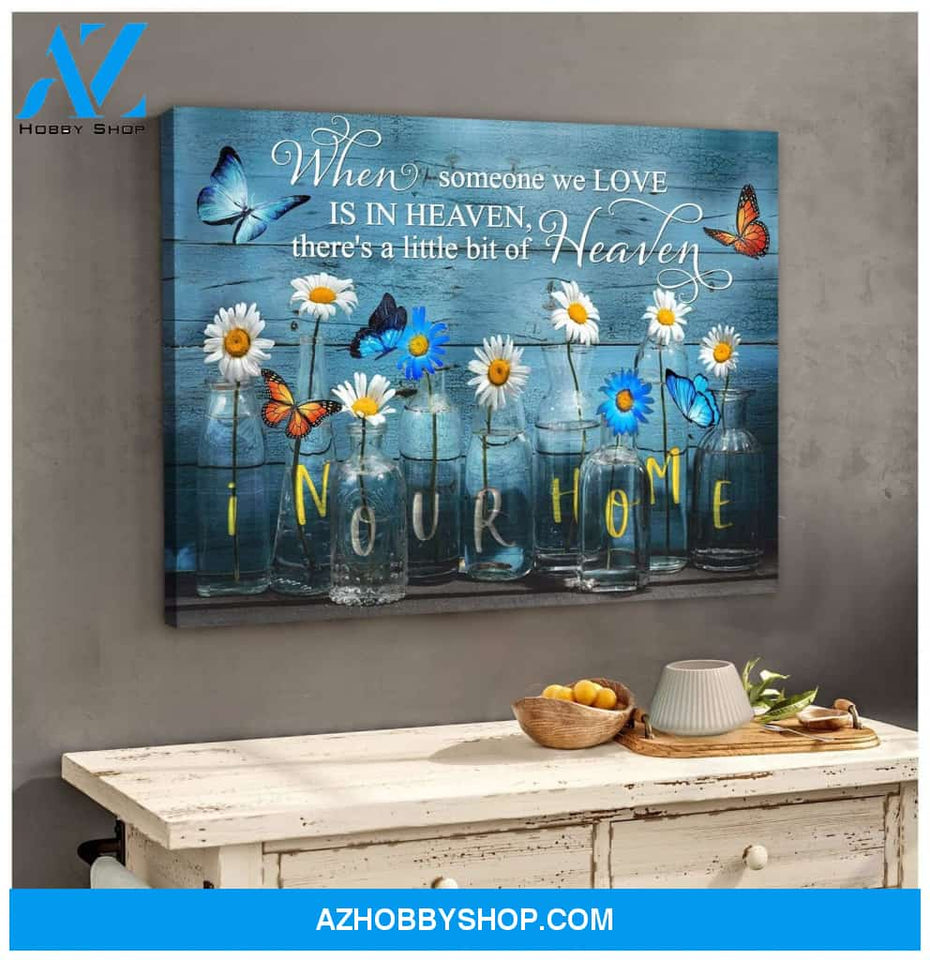 Zalooo In Our Home Butterfly Wall Art Canvas