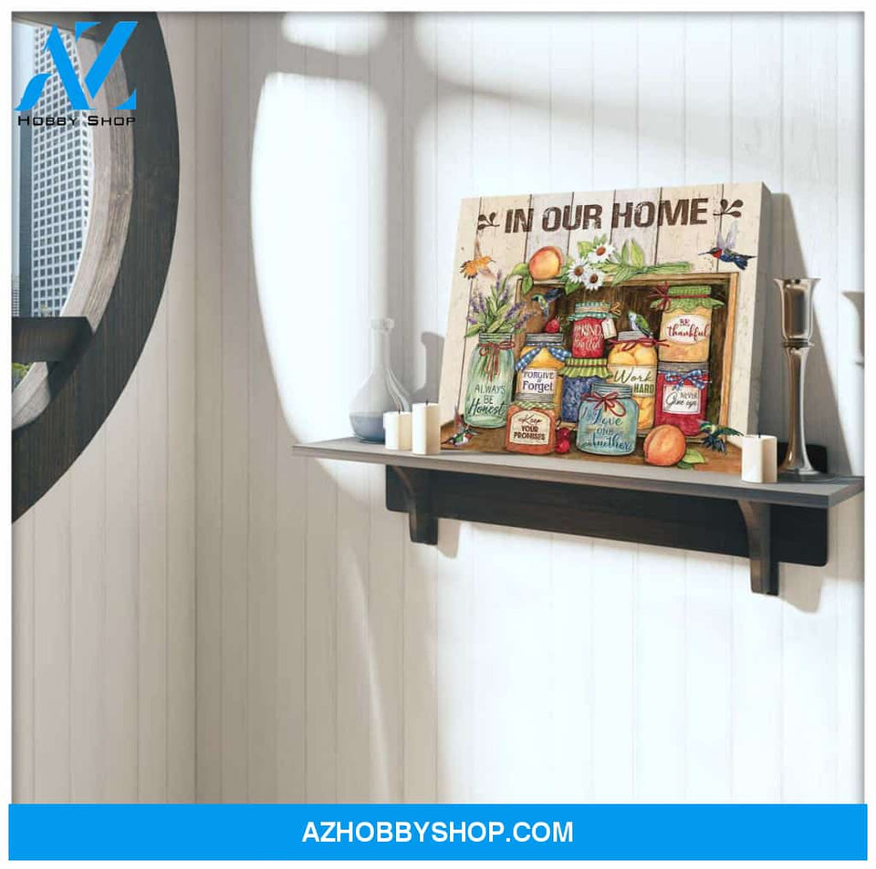 In Our Home Hummingbird Canvas Wall Art, Wall Decor Visual Art