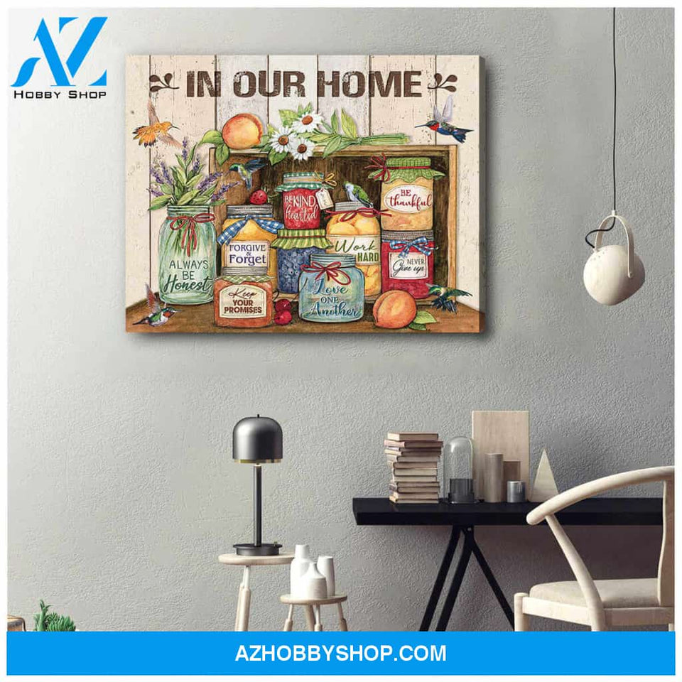 In Our Home Hummingbird Canvas Wall Art Decor