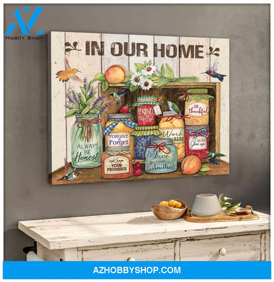 In Our Home Hummingbird Canvas Wall Art Decor