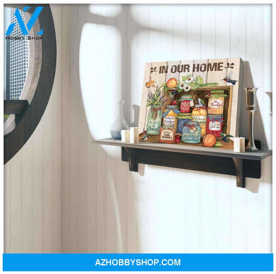 In Our Home Hummingbird Canvas Wall Art Decor