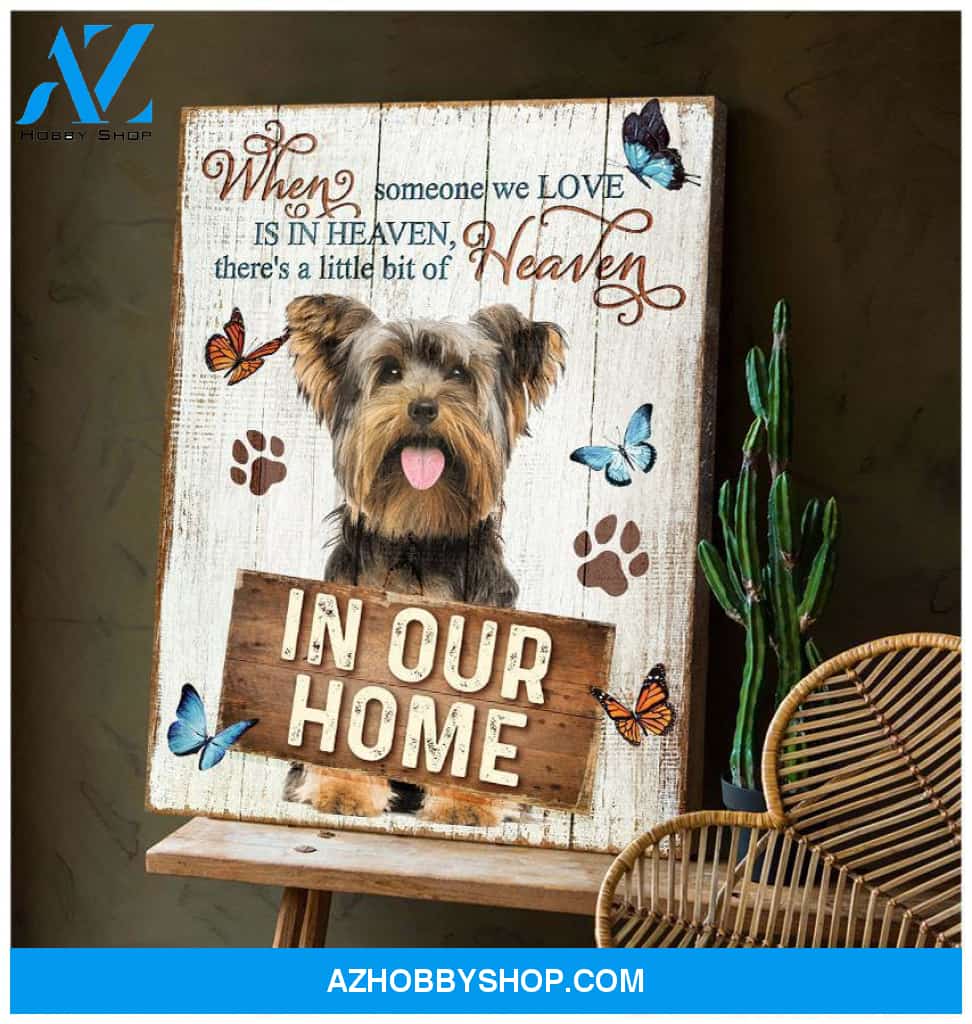 In Our Home Yorkshire Wall Art Canvas