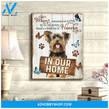 In Our Home Yorkshire Wall Art Canvas