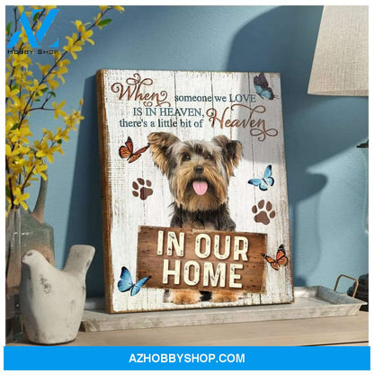 In Our Home Yorkshire Wall Art Canvas