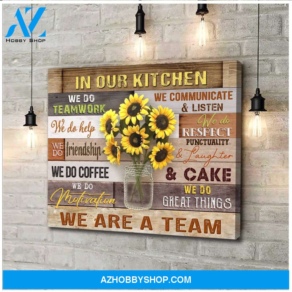 In Our Kitchen Wall Art Canvas