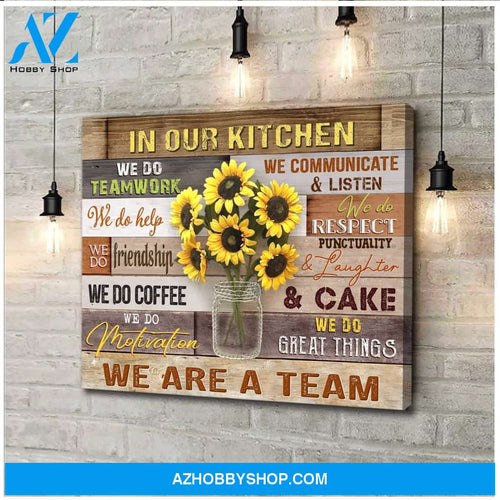 In Our Kitchen Wall Art Canvas