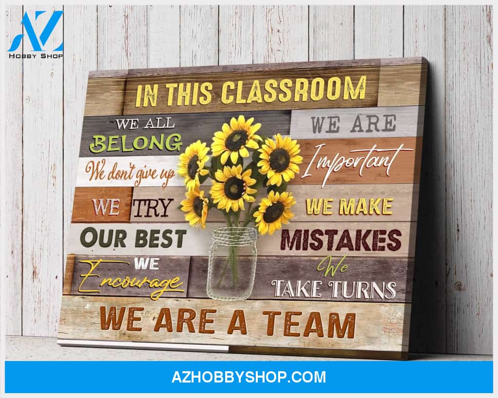 In This Classroom Wall Art Canvas