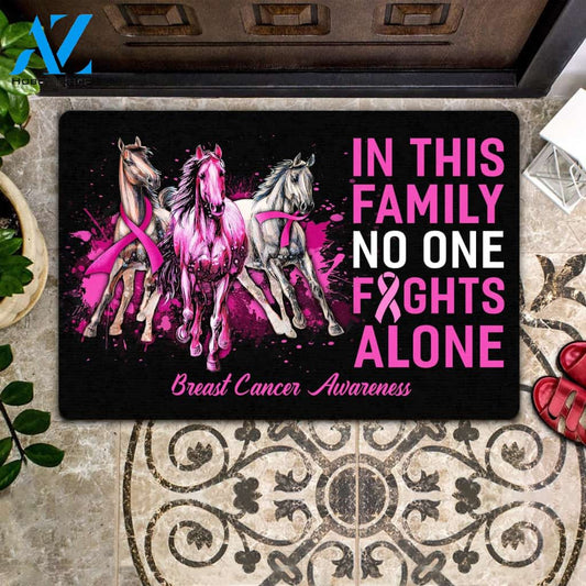 In This Family No One Fights Alone Doormat