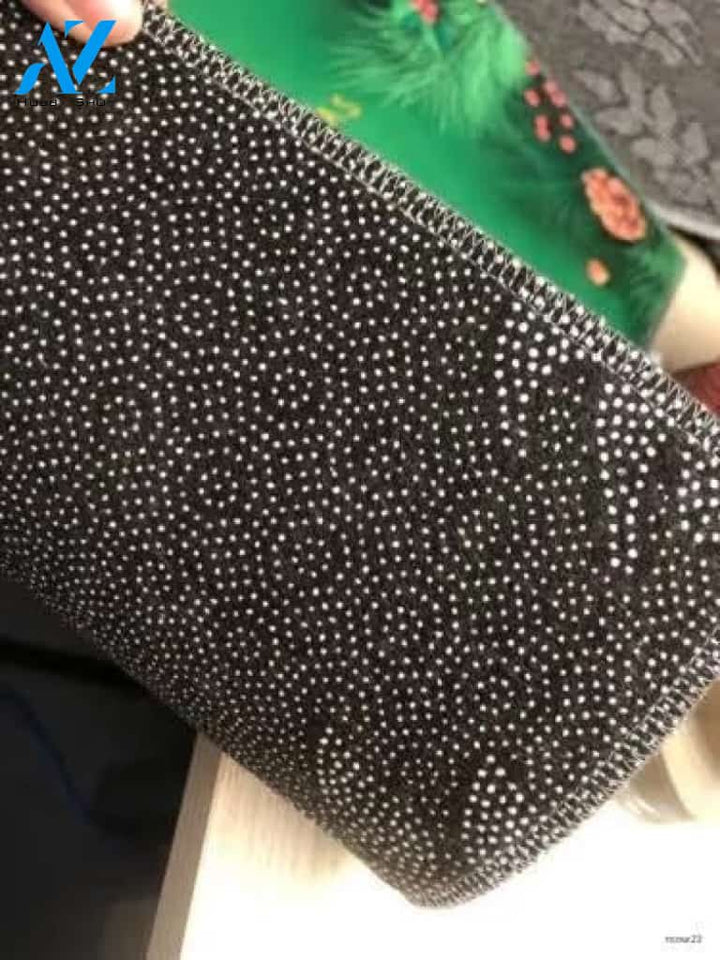 In This Family Noone Fights Alone Pink Ribbon Breast Cancer Indoor and Outdoor Doormat Warm House Gift Welcome Mat Gift for Friend Family